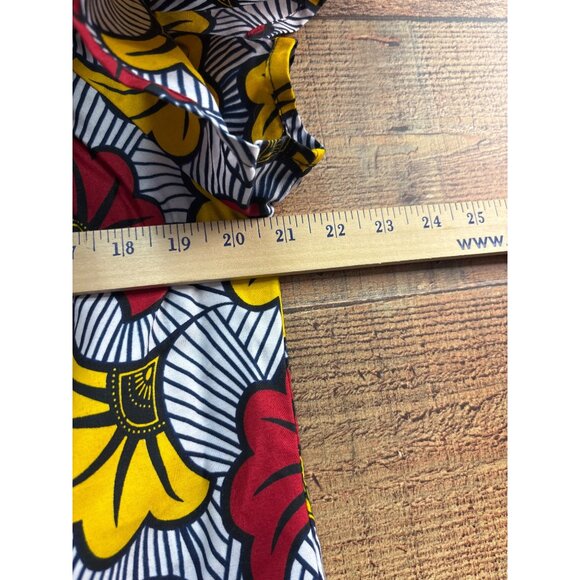 Apogee Womens Floral Off-Shoulder Dress 2X Yellow/Red/White - Picture 4 of 7